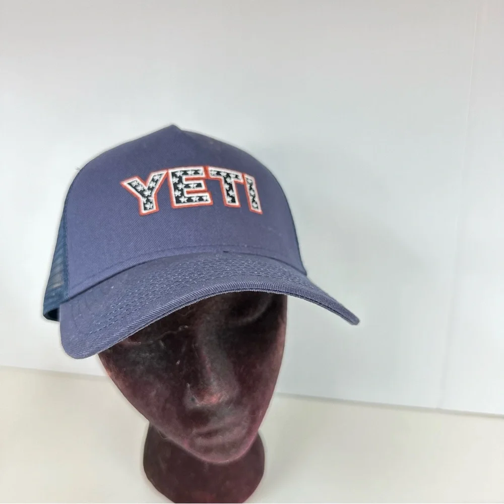 YETI Men's Star Badge Trucker Hat USA MSRP $25 Cap Netted Built For The … - Picture 13 of 13